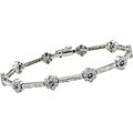 18k Gold 5/8ct TDW Diamond and Tanzanite Bracelet