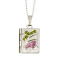 Sterling Silver Book English Locket Necklace