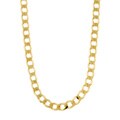 14k Gold over Sterling Silver Italian Curb Chain