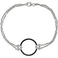 14k Gold 3/4ct TDW Black & White Diamond Bracelet (H-I-J, I1-2)