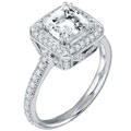 Sterling Silver Princess-cut Cubic Zirconia Ring