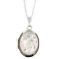 Sterling Silver Bird Design Locket Necklace