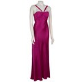 Adrianna Papell Women's Magenta Silk Dress