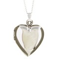 Sterling Silver Plain Heart Locket Necklace