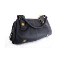 Perlina Black Shopper Bag