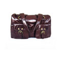 Perlina Double Pocket Cocoa Satchel