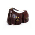 Perlina Double Pocket Cocoa Satchel