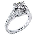 Sterling Silver Round Cubic Zirconia Ring