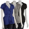 BB Dakota Women's French Terry Belted Hooded Jacket