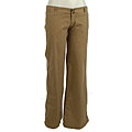 BB Dakota Women's Khaki Flat Front Twill Pants
