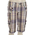 BB Dakota Women's Plaid Short with Patch Pocket