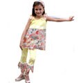 AnnLoren Toddler Girl's Hanky 2-piece Capri Outfit