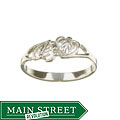 Black Hills Silver Women's Heart and Leaf Ring