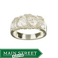 Black Hills Silver Men's Carved Leaf Ring