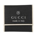 Gucci Small Black/ Cream PVC Tri-fold Wallet