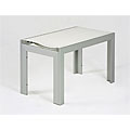 Opal 29.5-inch Bench with White Textilene Seat