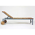 Acacia Slat Portico Sunlounger