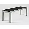 Opal 57-inch Bench with Black Textilene Seat
