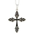 Sterling Silver Antique Cross Necklace