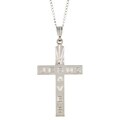 Sterling Silver Jesus Saves Cross Necklace