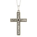 Sterling Silver Antique Cross Necklace