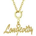 Goldtone Longevity Charm Necklace
