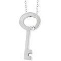 Stainless Steel Antique Inspired Key Necklace