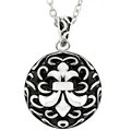 Silvertone Designer Inspired Pendant