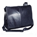 Perry Ellis Leather Messenger Laptop Bag