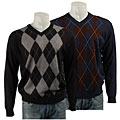 Visitor Poeta Moda Men's Argyle V-neck Sweater