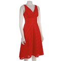 Liz Claiborne Tulip Red Empire Waist Surplice Dress