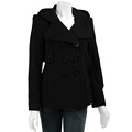 Nine West Women's Hooded Wool Peacoat