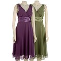 Connected Apparel Women's Surplice Dress