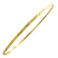 14k Yellow Gold Sparkle Bangle