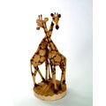 Jacaranda Pair of Wooden Giraffes (Zimbabwe)