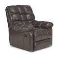 Brown Leather Wall Hugger Recliner Theater Chair