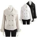 Mackintosh Women's Wing Collar Spring Pea Coat