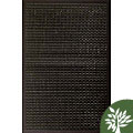 Hand-woven Black Bamboo Rug (3' Square)