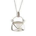 Sterling Silver Pocket Book Necklace