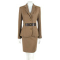 Via Spiga Women's Mini Herringbone Wool Skirt Suit