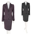 Via Spiga Women's Pinstripe Skirt Suit