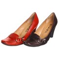 Biviel Women's Buckle Adornment Pumps