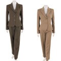 Via Spiga Mini Herringbone 2-button Pant Suit