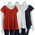 DKNY Lined Babydoll Top