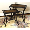 Set of 2 Handmade Bamboo Rectangle Tables (China)