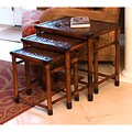 Set of 3 Handmade Bamboo Rectange Tables (China)