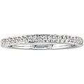 10k White Gold 1/10ct TDW Diamond Wedding Band