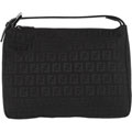 Fendi Medium Black Zucchino Canvas Handbag