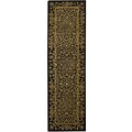 Persian Court Timeless Black Rug (2'3 x 10')