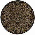 Persian Court Timeless Black Rug (4' Round)